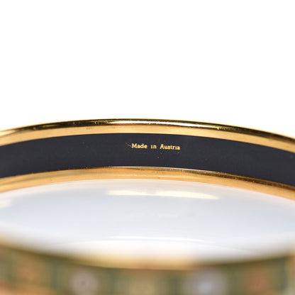 Hermes Enamel Printed Narrow Bracelet 70 5 of 5