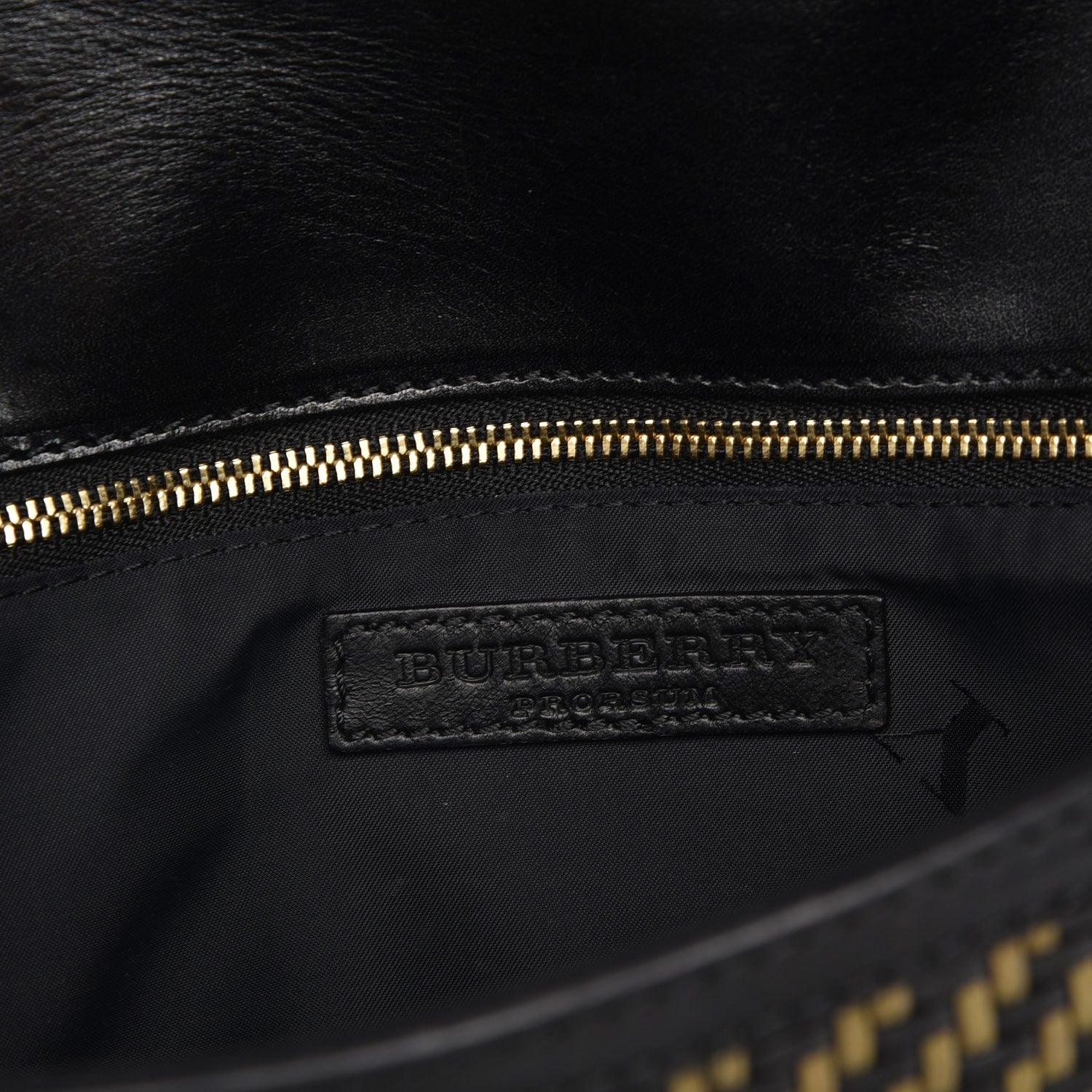 Burberry Prorsum Calfskin Cotton Woven Clutch Black Multi 6 of 10