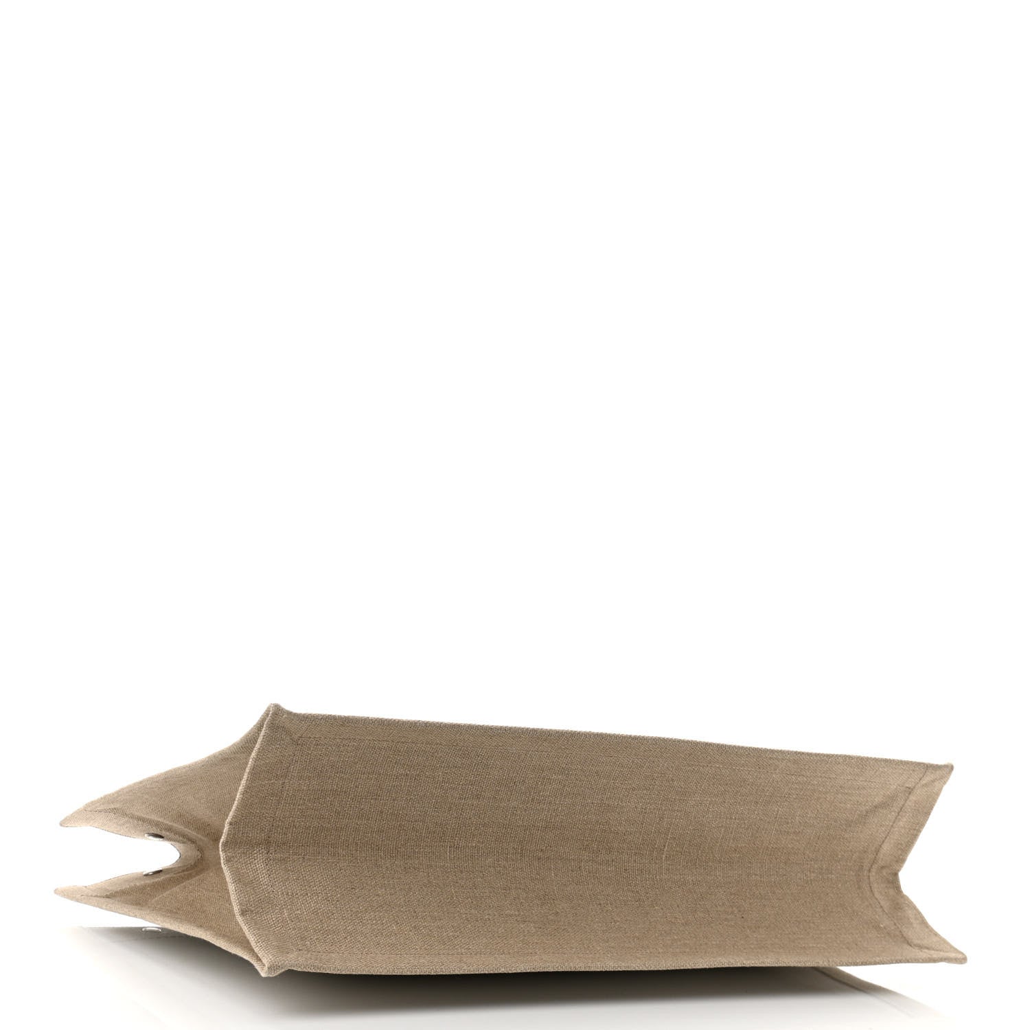 Saint Laurent Linen Calfskin Rive Gauche Tote Optic White 4 of 9