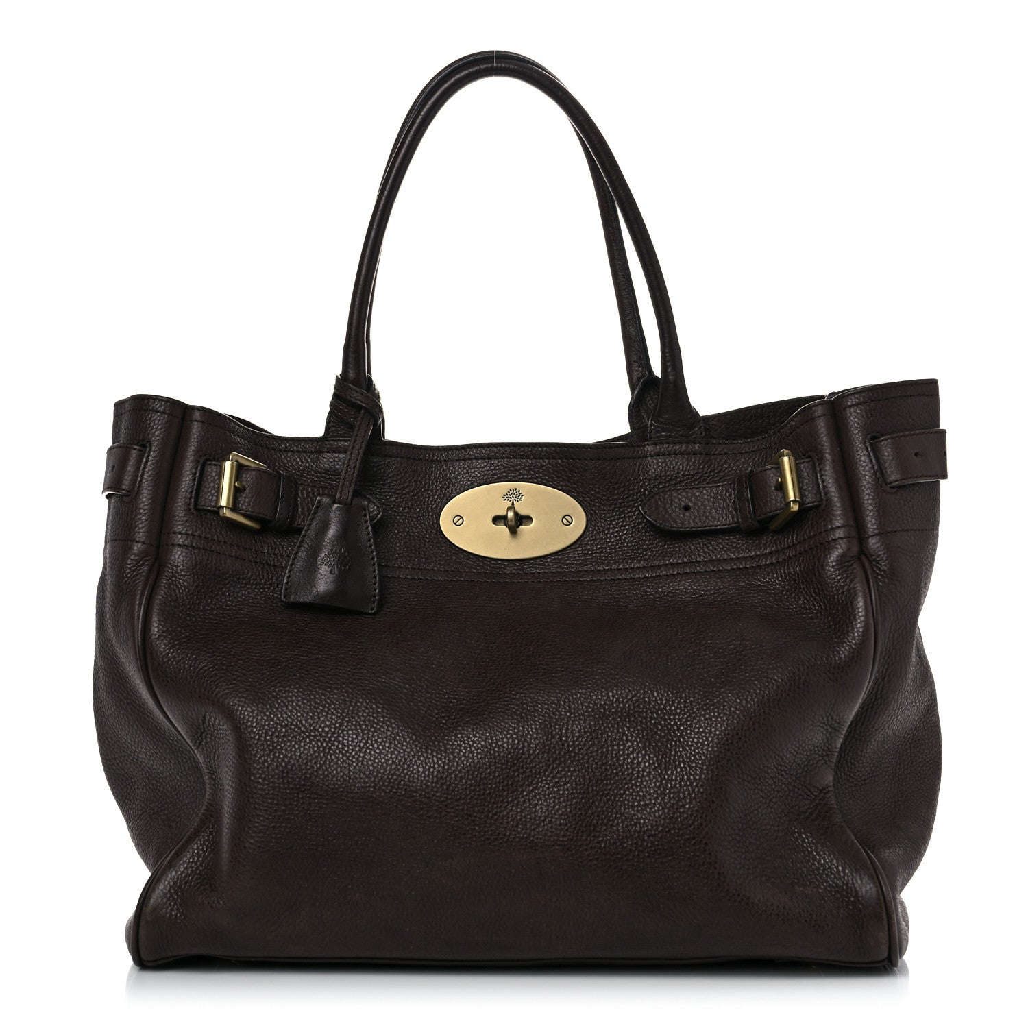 Mulberry Natural Leather Bayswater Tote Chocolate 1 of 21
