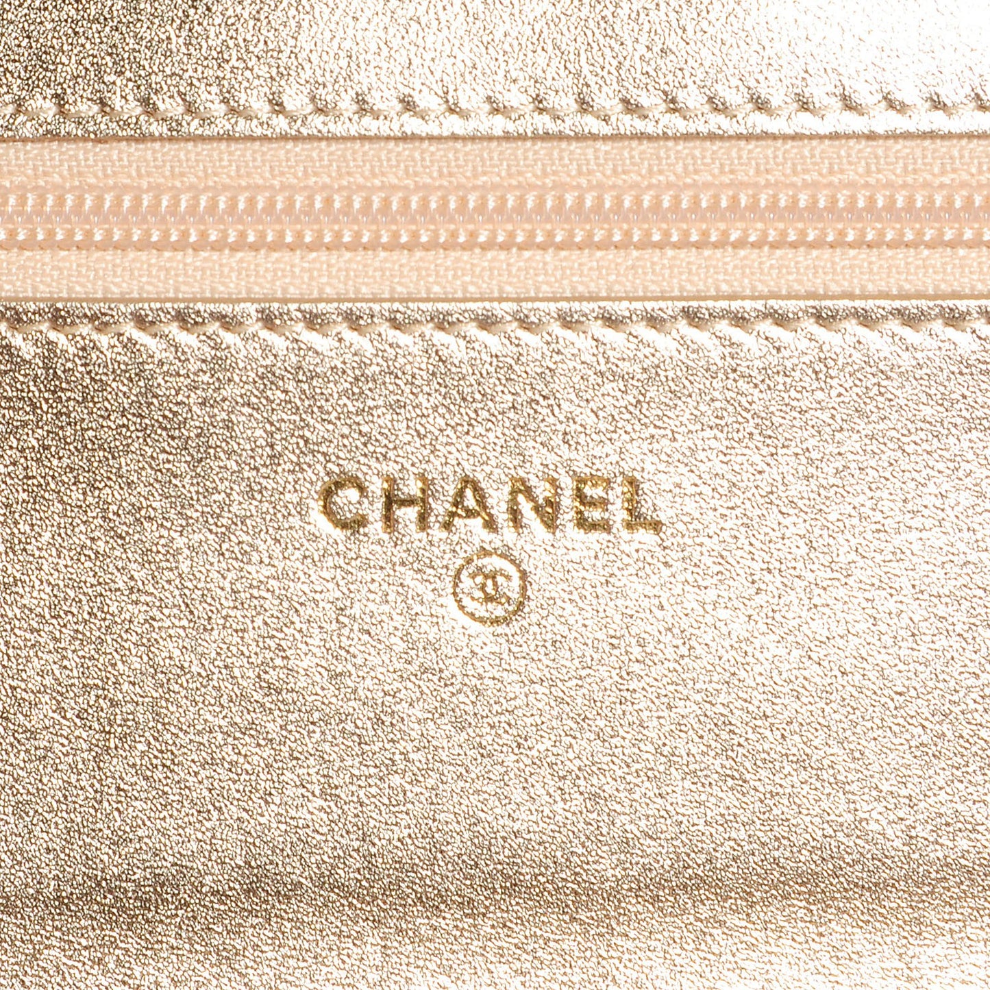Satin Diamond Stitch Wallet On Chain WOC Black Gold