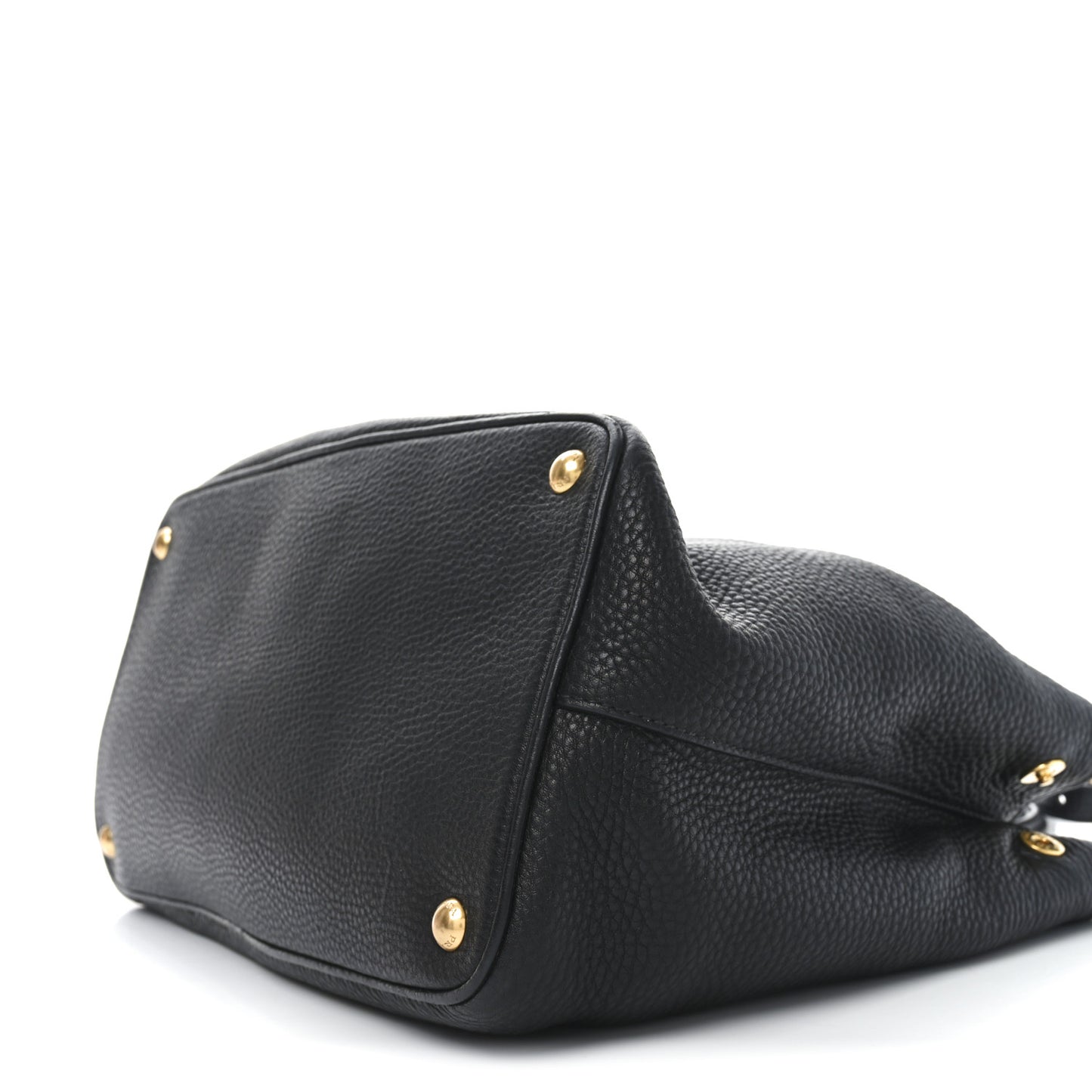 Vitello Daino Shopping Tote Black