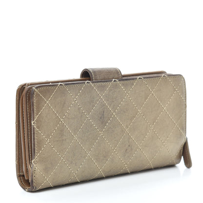 Chanel Metallic Aged Calfskin Stitched Reissue Flap Wallet Bronze 3 of 9