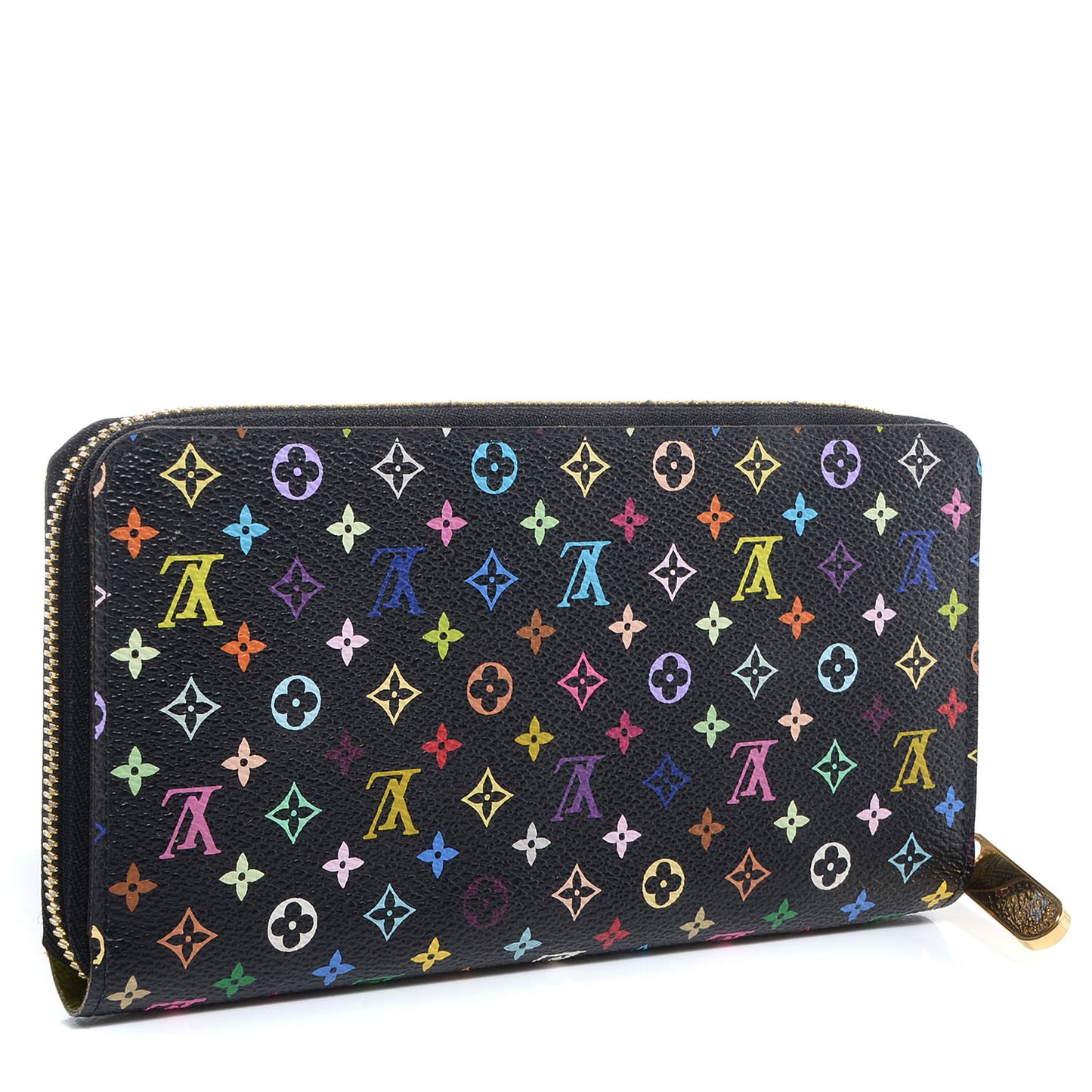 Monogram Multicolor Zippy Wallet Black Pistachio