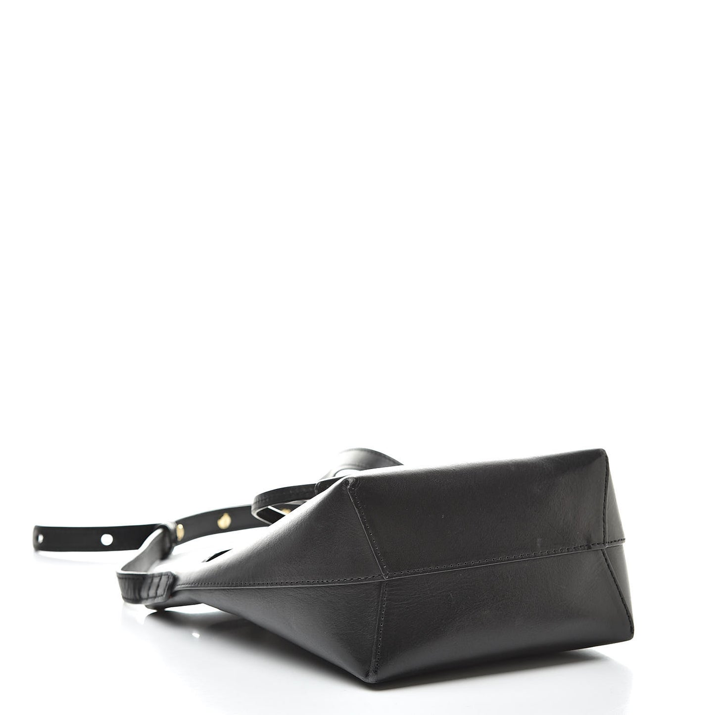 Calfskin Mini Mini Bucket Bag Black Flamma