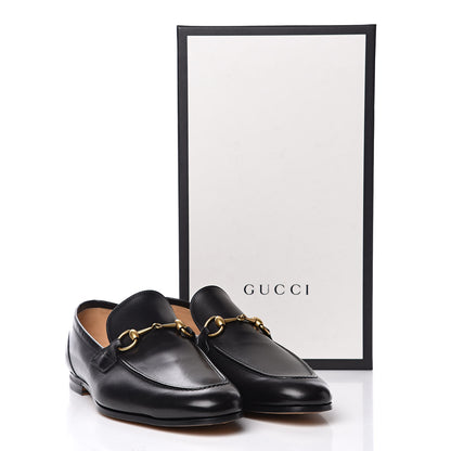 Gucci Calfskin Horsebit Mens Jordaan Loafers 9.5 Black 10 of 10