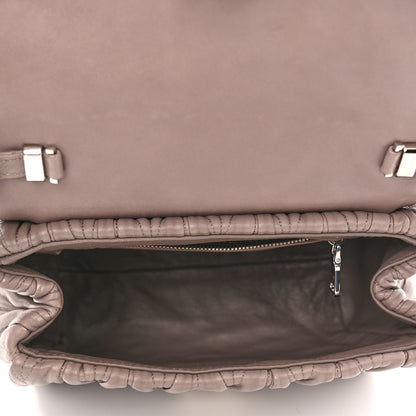 Miu Miu Nappa Matelasse Top Handle Tote Pomice 5 of 10