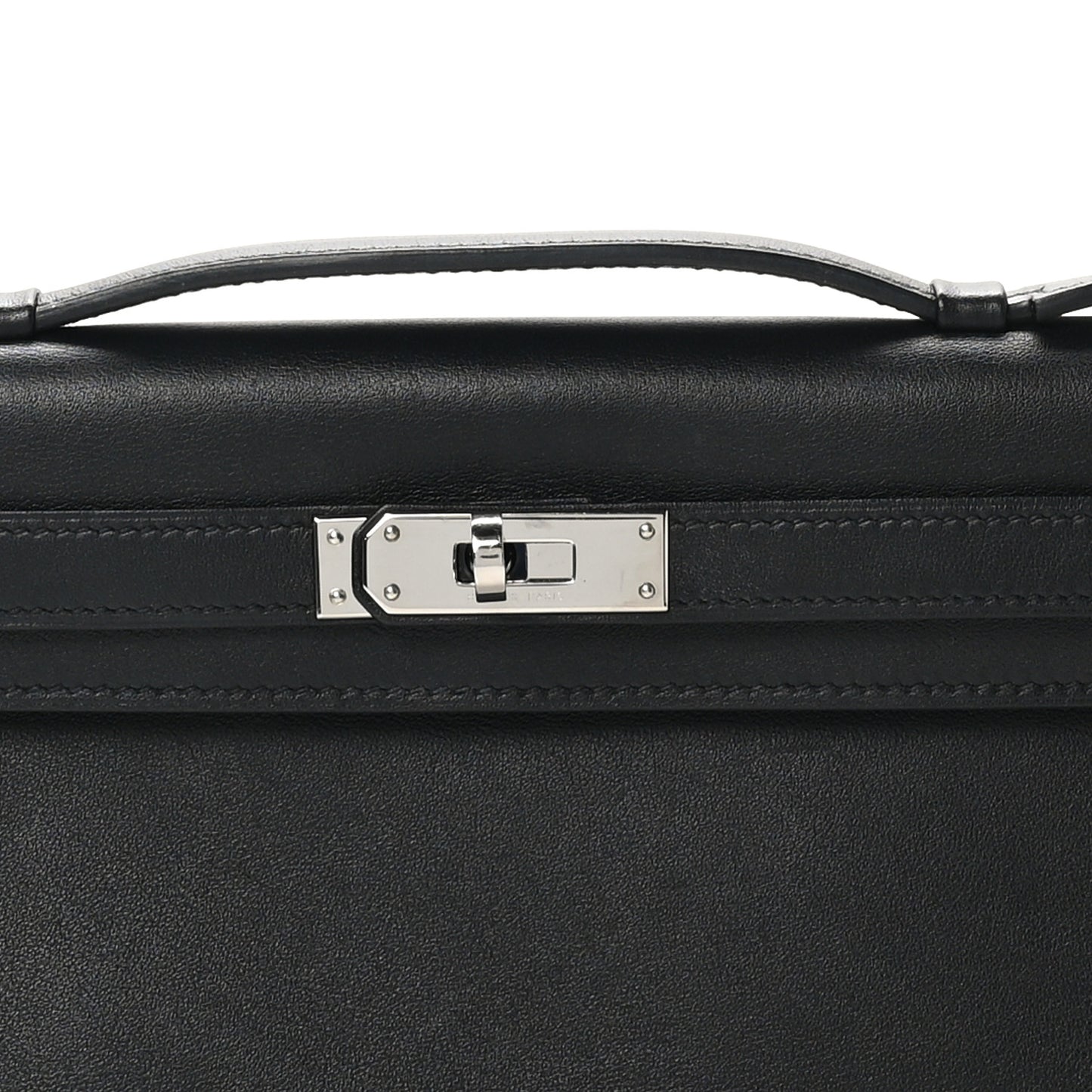 Swift Kelly Cut Clutch Pochette Black