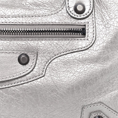 Balenciaga Metallic Agneau Classic Hardware Town Argent 10 of 13