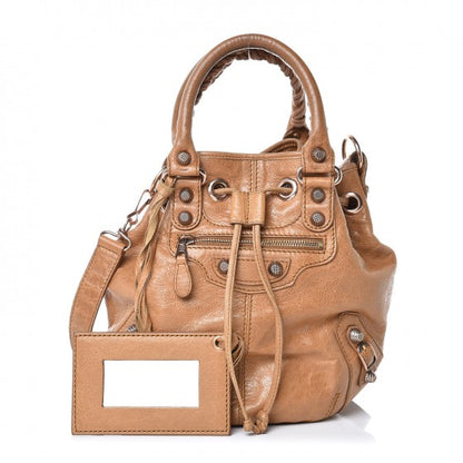 Balenciaga Agneau Giant 12 Rose Gold Hardware Mini Pompon Cumin 2 of 10