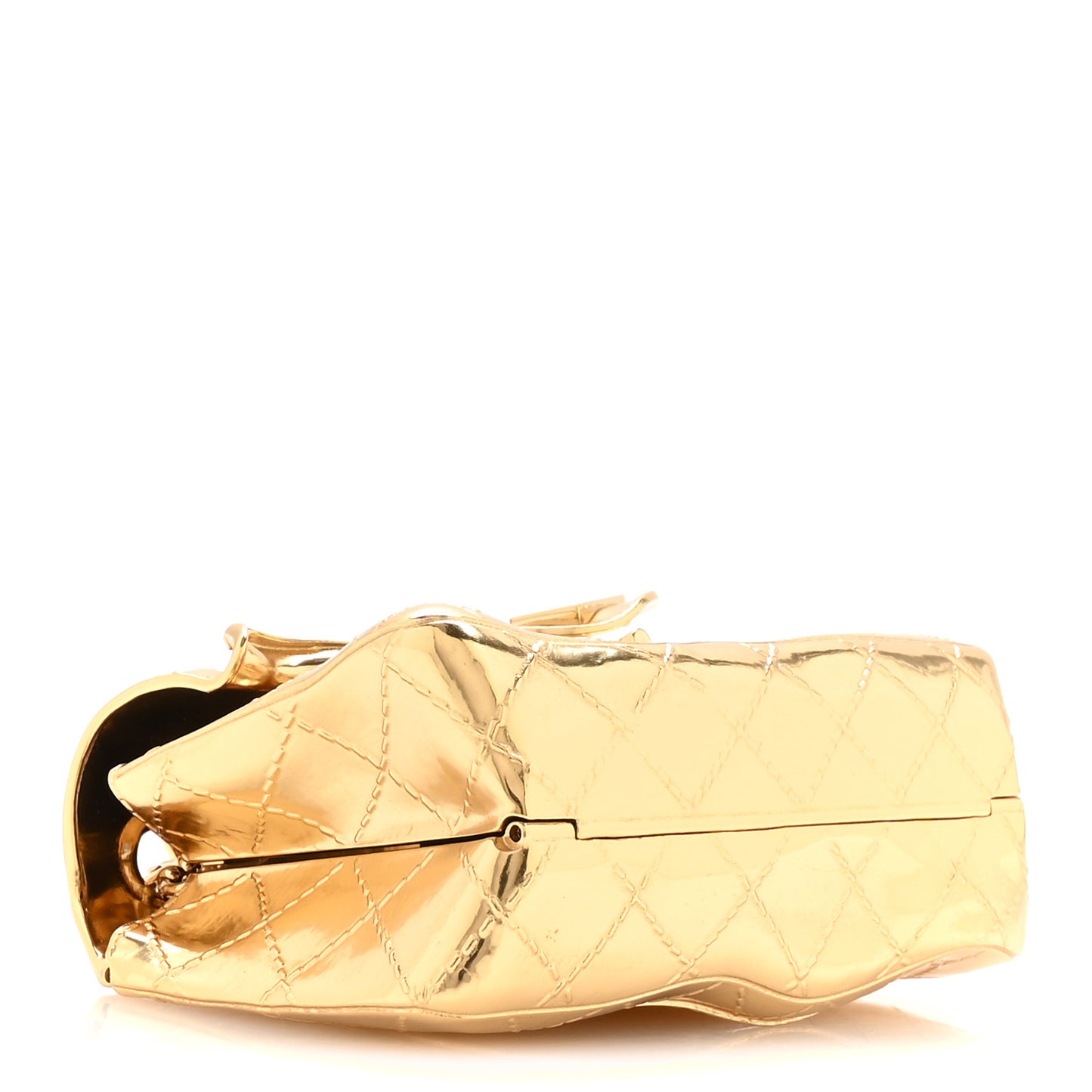 Metal 2.55 Small Minaudiere Crossbody Gold
