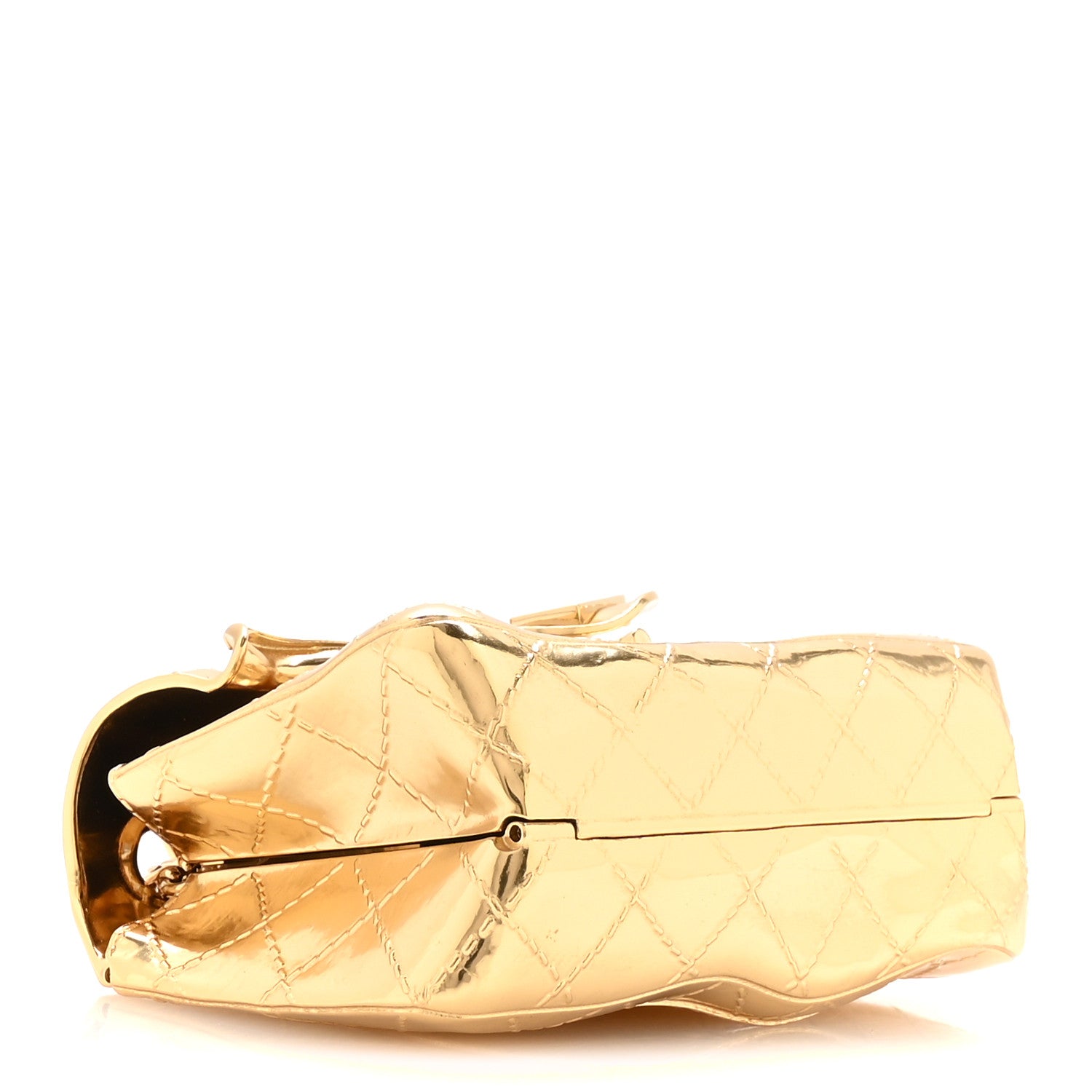 Chanel Metal 2.55 Small Minaudiere Crossbody Gold 4 of 10