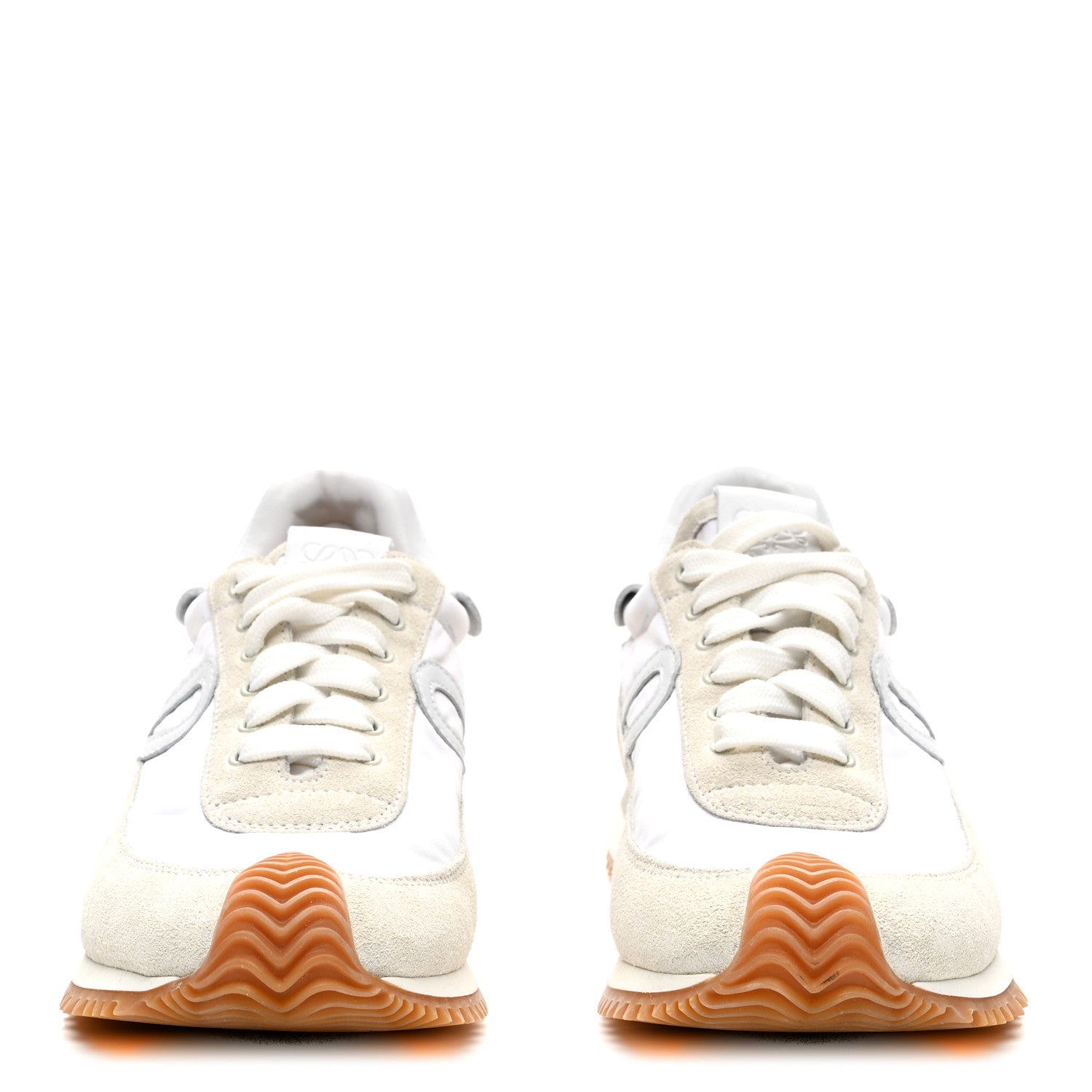 Loewe Nylon Suede Flow Retro Runner Sneakers  White 2 of 10