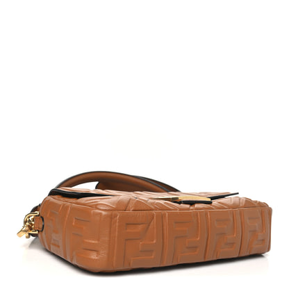 Fendi Nappa FF 1974 Embossed Baguette Coloniale 4 of 12
