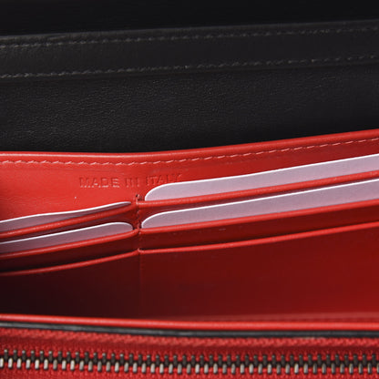 Christian Louboutin Calfskin Macaron Spiked Flap Wallet Black 5 of 8