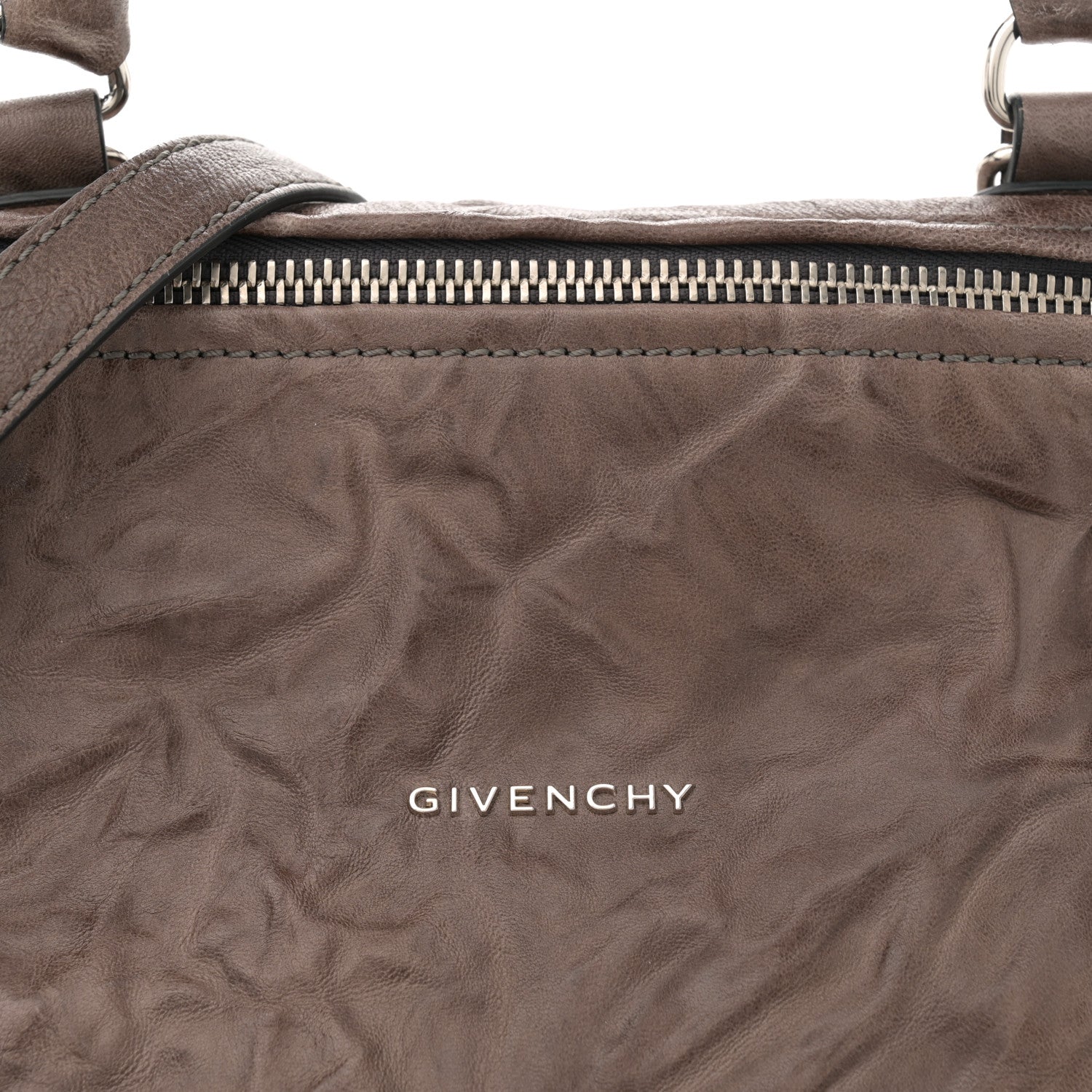 Givenchy Tumbled Sheepskin Small Pandora Charcoal 8 of 12