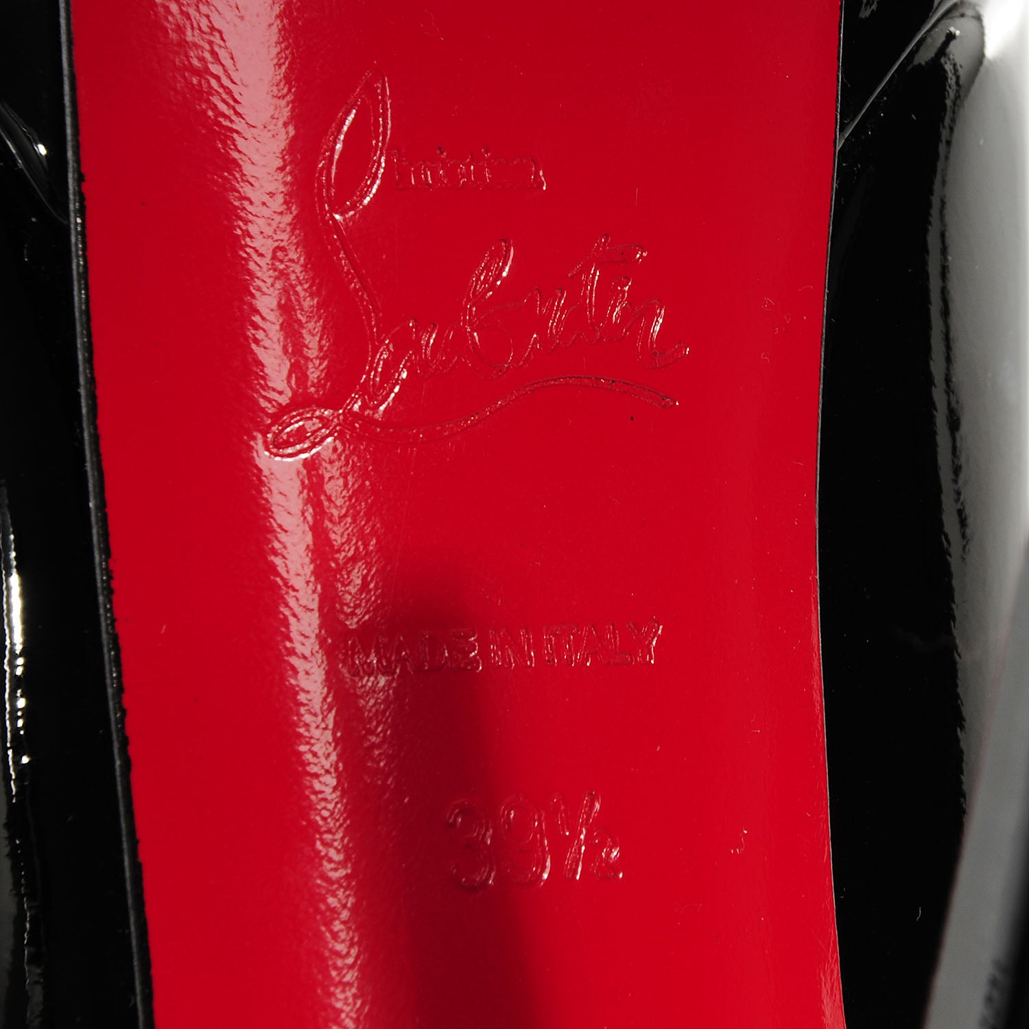 Christian Louboutin Patent Bianca 140 Pumps 39.5 Black 6 of 7