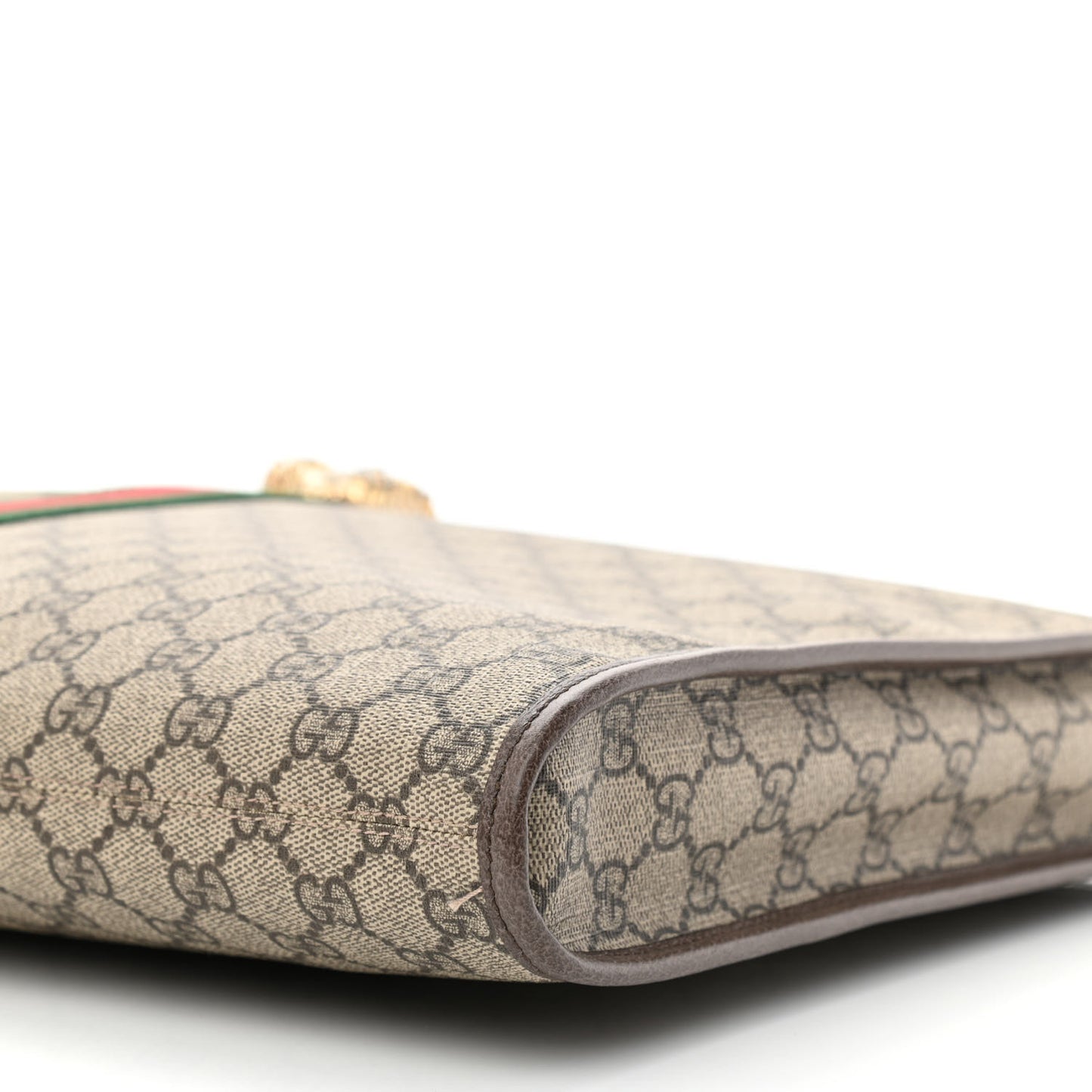 GG Supreme Monogram Large Rajah Chain Tote Beige New Acero