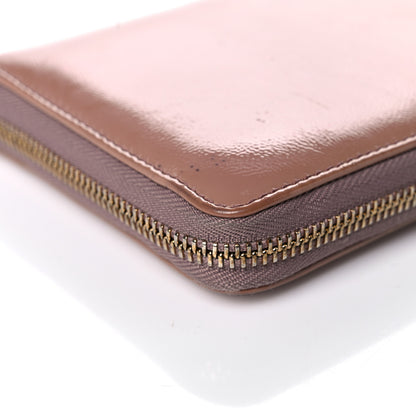 Gucci Patent Soho Zip Around Wallet Dark Cipria 14 of 23
