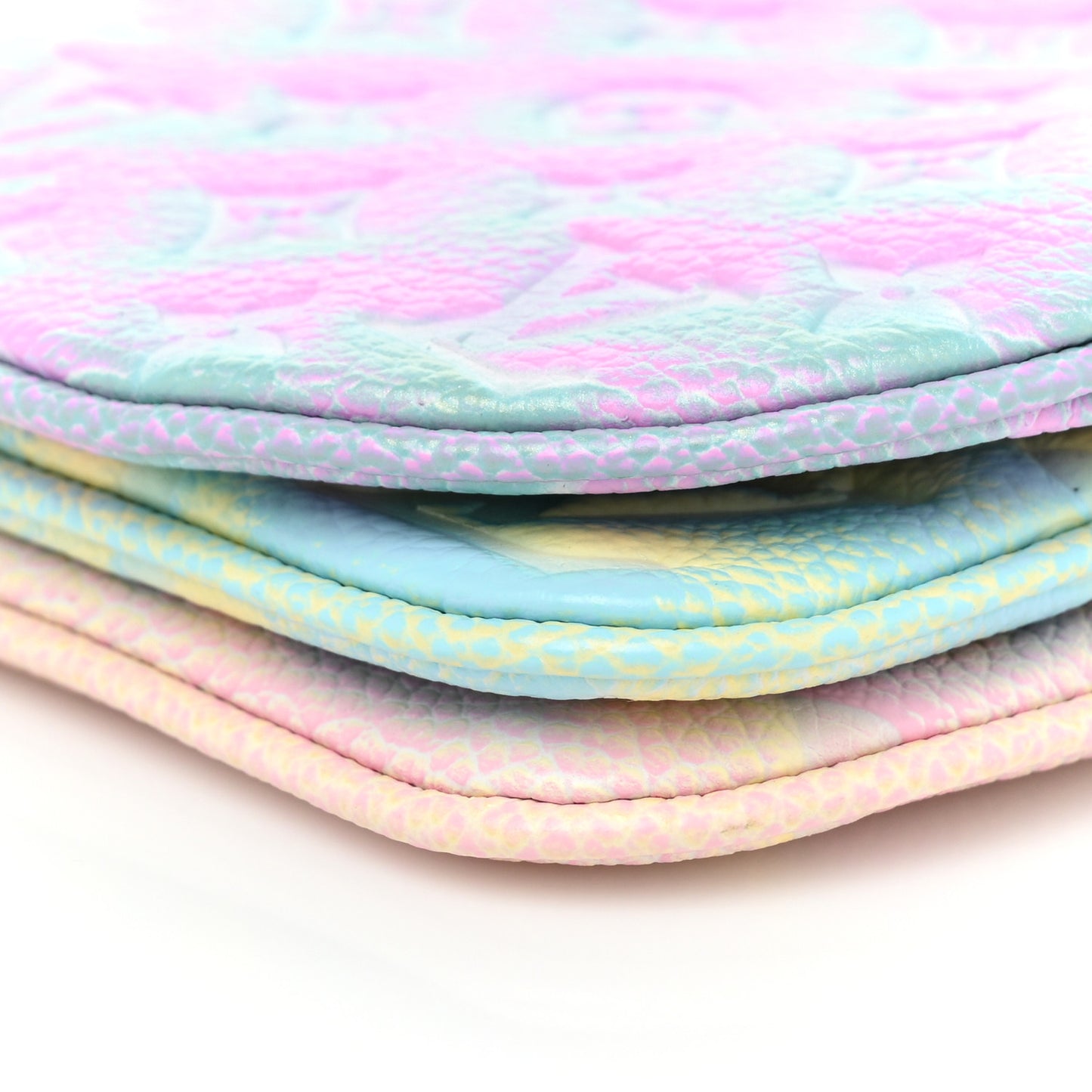 Empreinte Monogram Summer Stardust Trio Pouch Pink Water Green Lilas