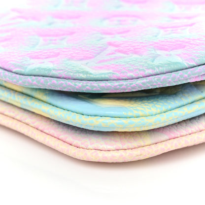 Louis Vuitton Empreinte Monogram Summer Stardust Trio Pouch Pink Water Green Lilas 9 of 9