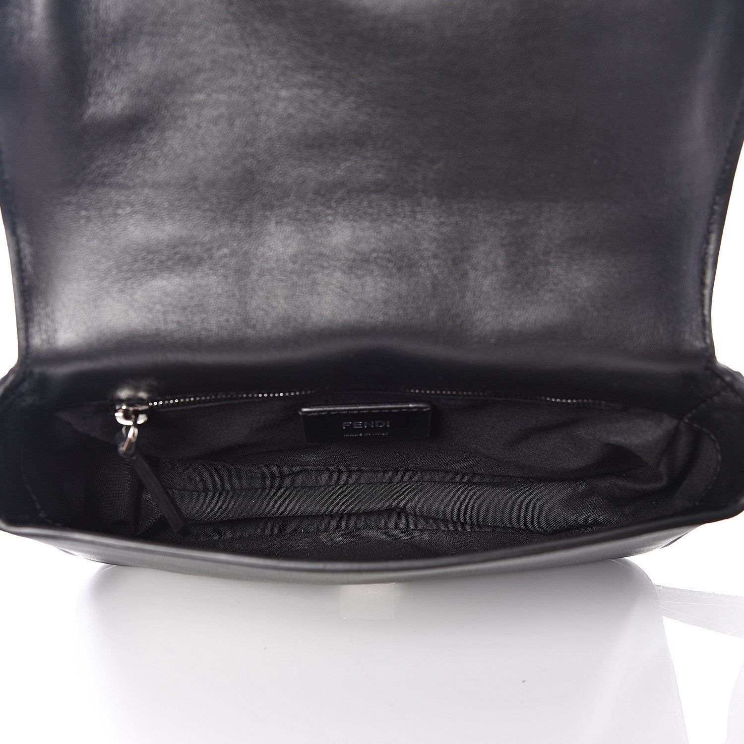 Fendi Nappa FF 1974 Embossed Mini Expandable Flap Bag Black 4 of 10