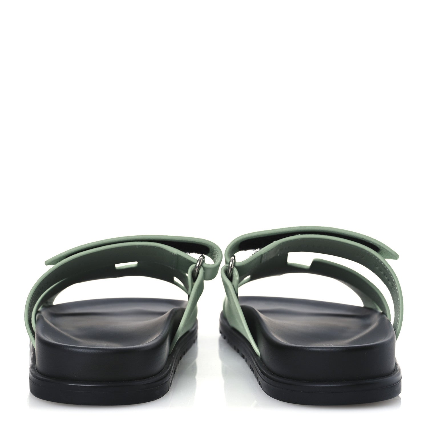 Hermes Epsom Womens Chypre Sandals 37 Vert Jade 6 of 11