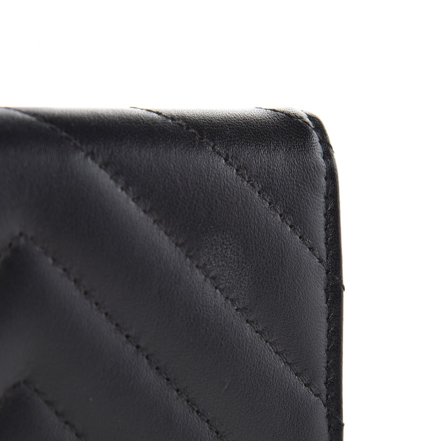 Chanel Lambskin Chevron Quilted Flap Card Holder Black 4 of 10
