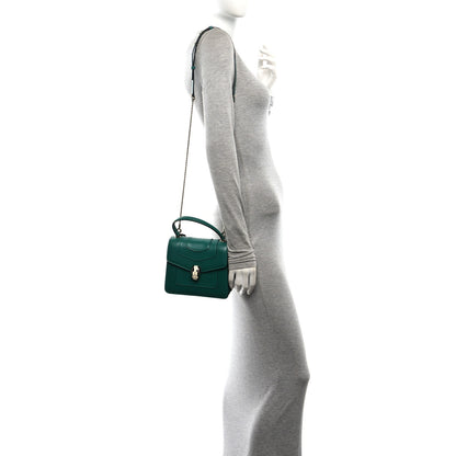 Bulgari Calfskin Serpenti Forever Top Handle Emerald Green 2 of 10