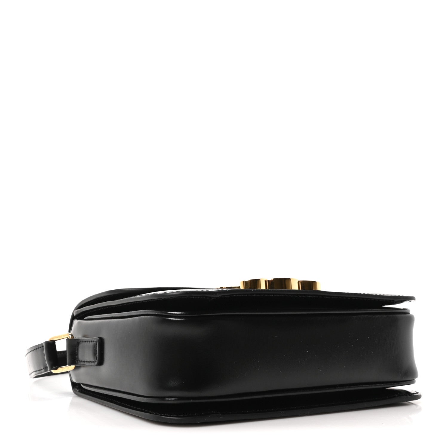 Celine Shiny Calfskin Teen Triomphe Black 4 of 10