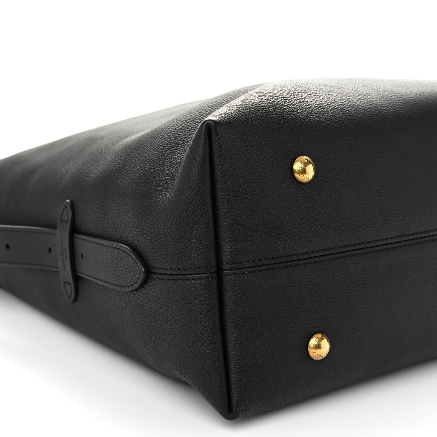 Louis Vuitton Grained Calfskin Low Key Hobo MM Black 9 of 11