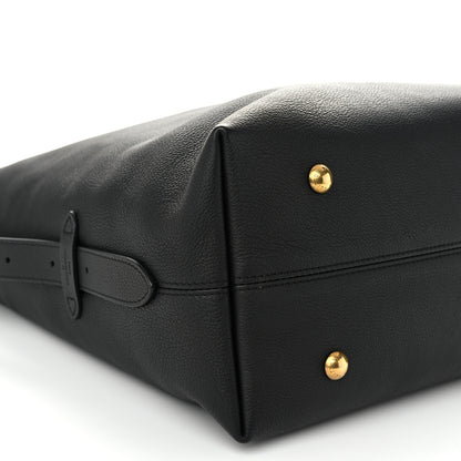 Louis Vuitton Grained Calfskin Low Key Hobo MM Black 9 of 11