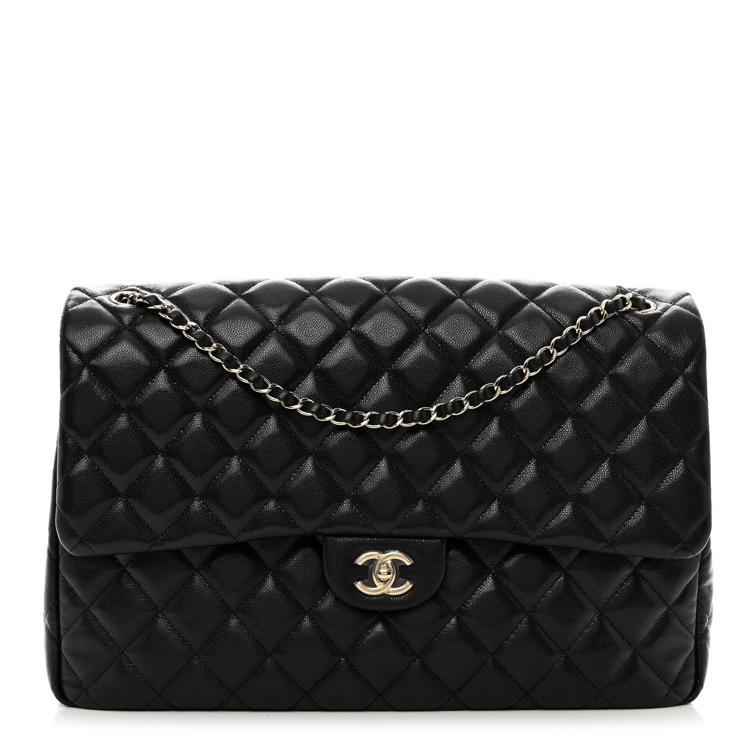 Chanel Caviar Quilted XXL Travel Flap Bag Black 1 of 10