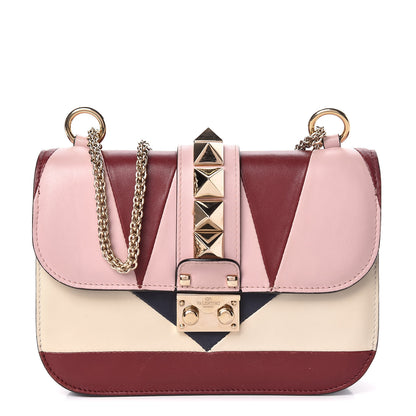 Valentino Garavani Vitello Colorblock Small Glam Lock Rockstud Flap Multicolor 1 of 11