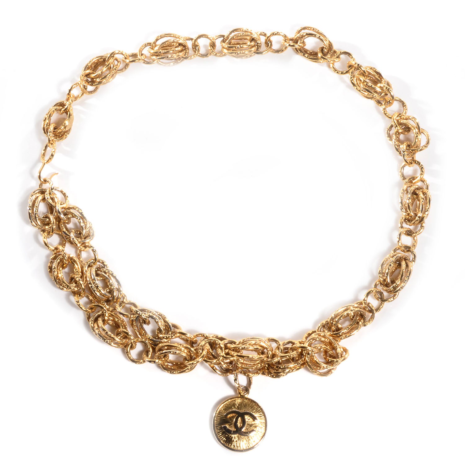 Chanel Chain Sunburst Medallion CC Belt Gold 1 of 5