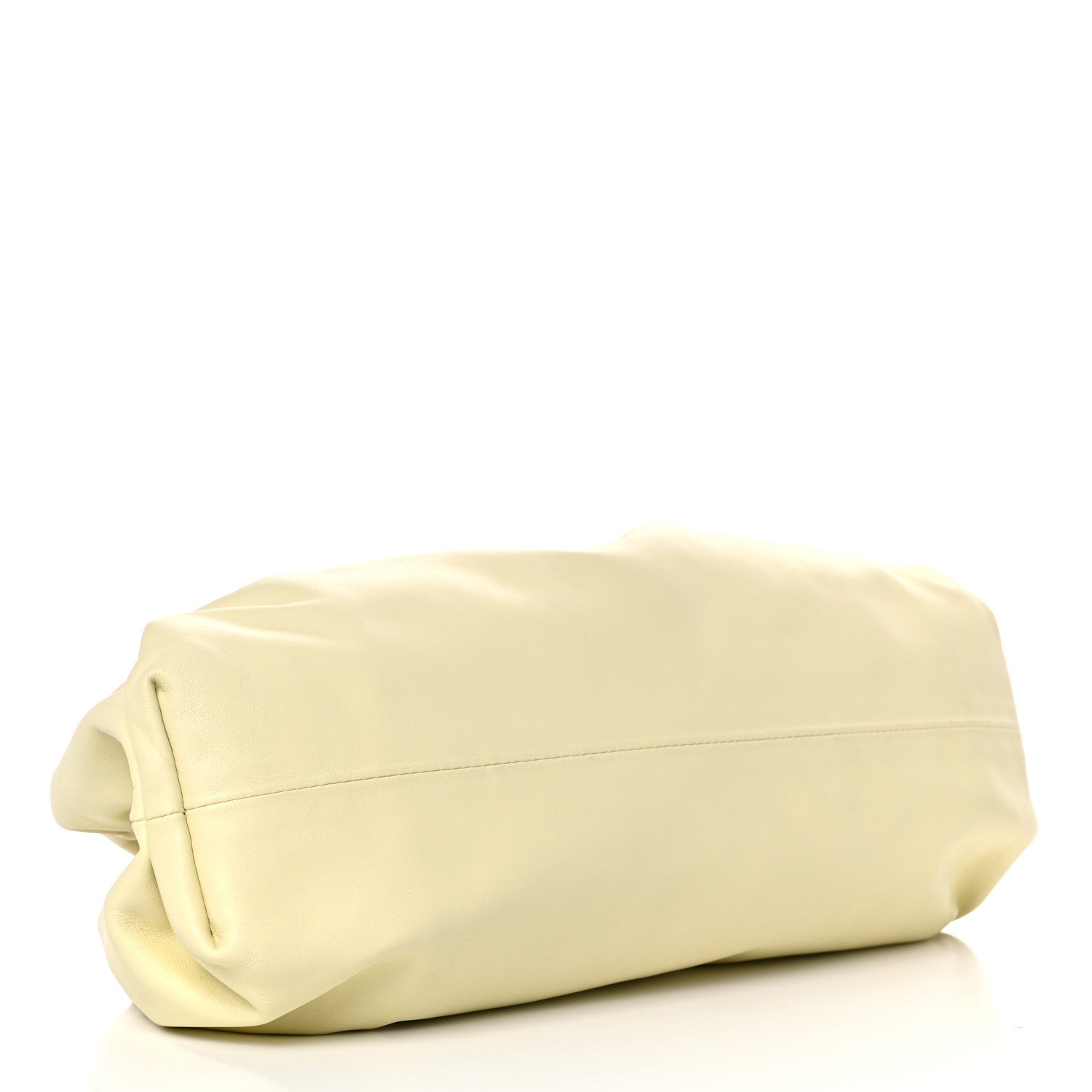 Bottega Veneta Smooth Butter Calf The Pouch Oversized Clutch Ice Cream 4 of 11
