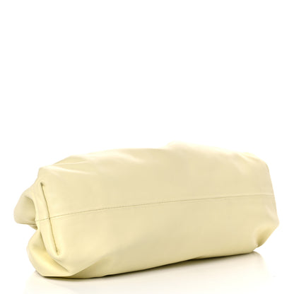 Bottega Veneta Smooth Butter Calf The Pouch Oversized Clutch Ice Cream 4 of 11