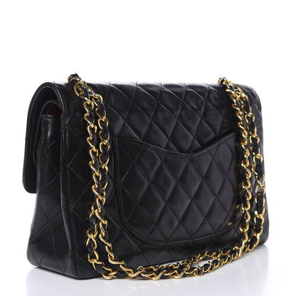 Chanel Lambskin Quilted Medium Double Flap Black 3 of 12