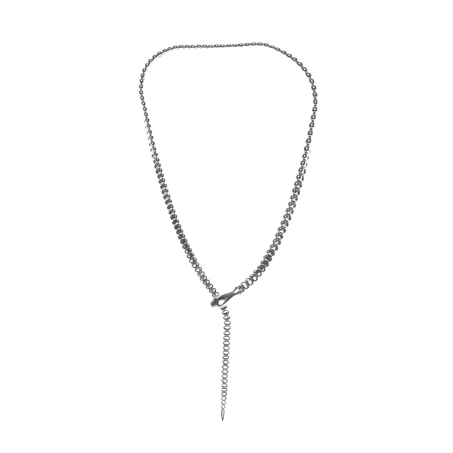 Tiffany Sterling Silver Elsa Peretti Snake Necklace 1 of 5