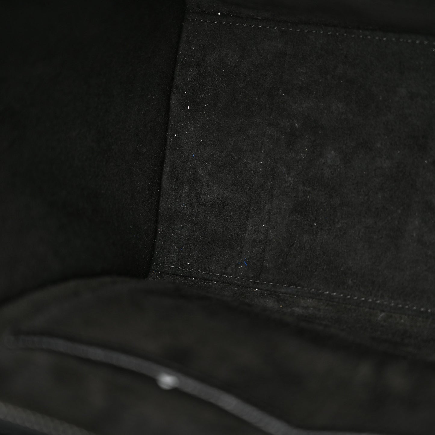 Drummed Calfskin Micro Luggage Black