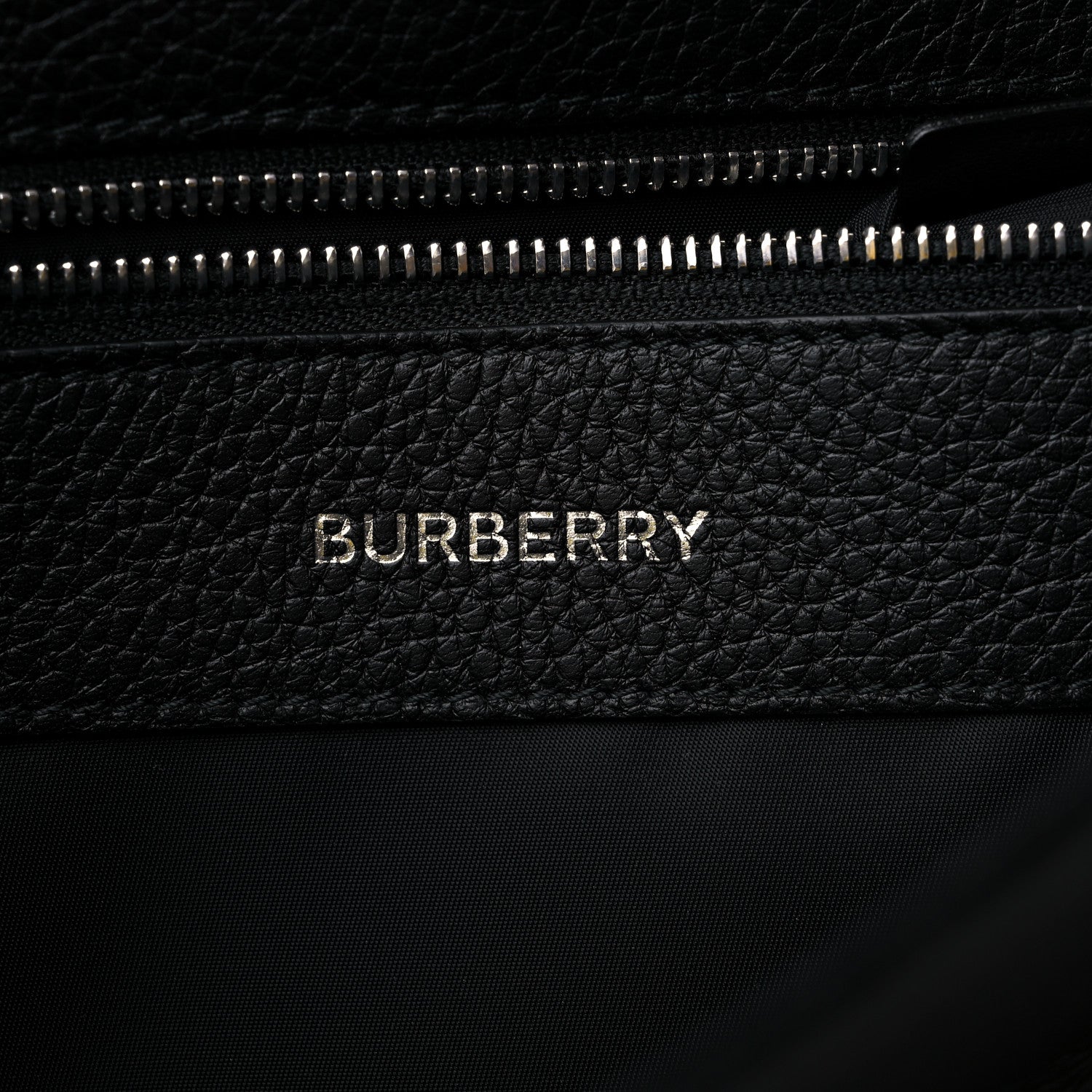 Burberry Grainy Calfskin Embossed Bruno Messenger Black 6 of 10