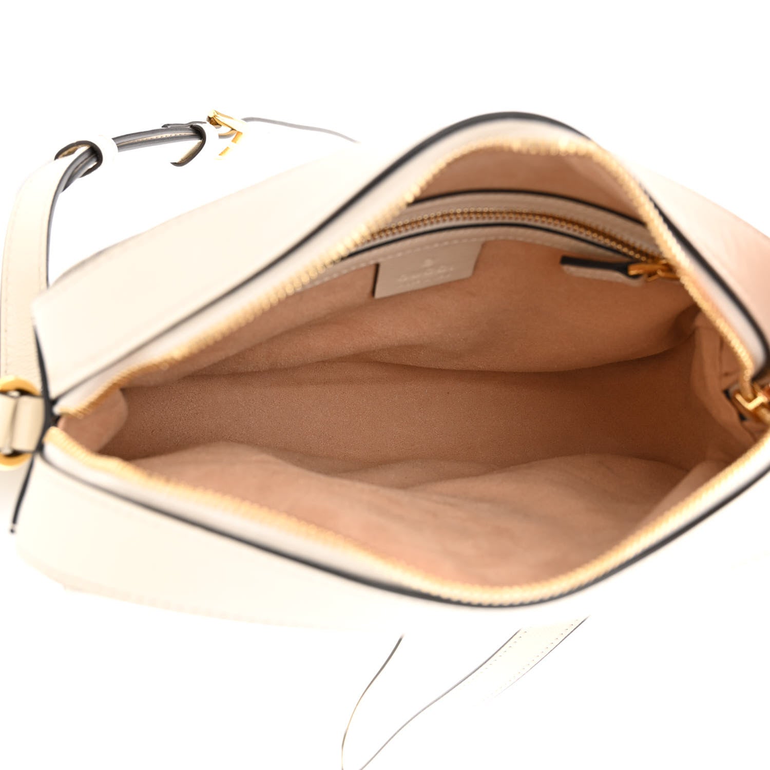 Gucci GG Supreme Monogram Small Horsebit 1955 Shoulder Bag Beige Mystic White 5 of 13