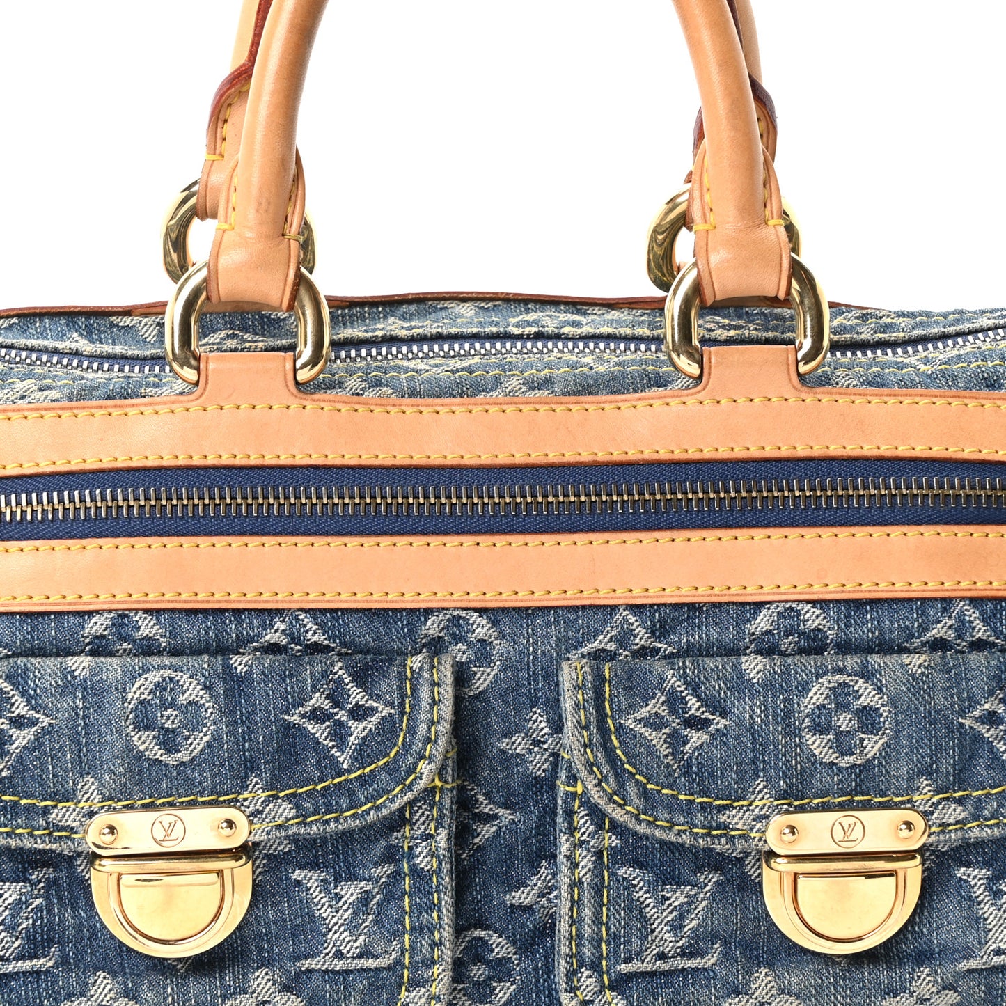 Monogram Denim Neo Speedy Blue