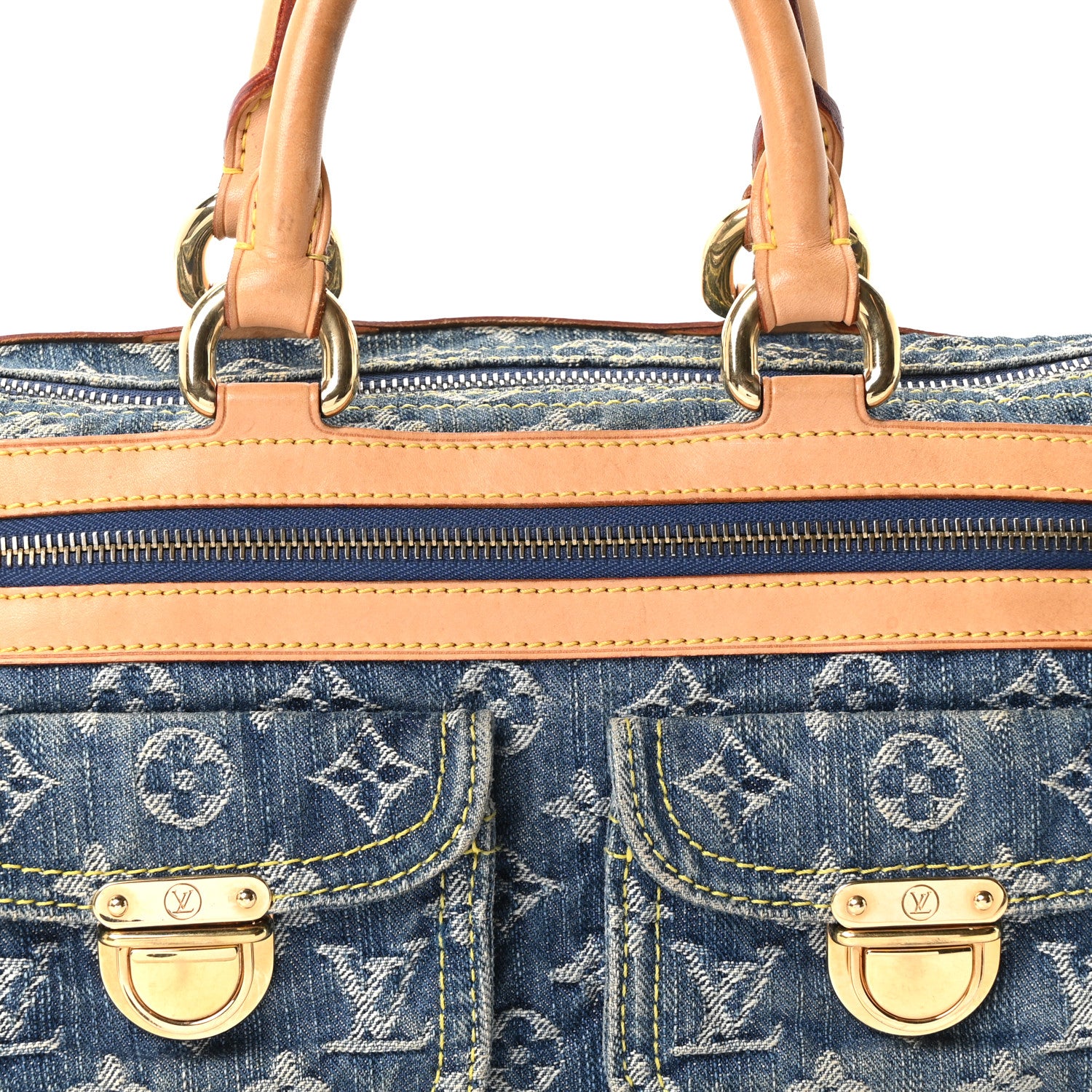 Louis Vuitton Monogram Denim Neo Speedy Blue 7 of 9