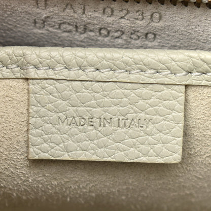 Celine Drummed Calfskin Nano Luggage Vert D'eau 7 of 11
