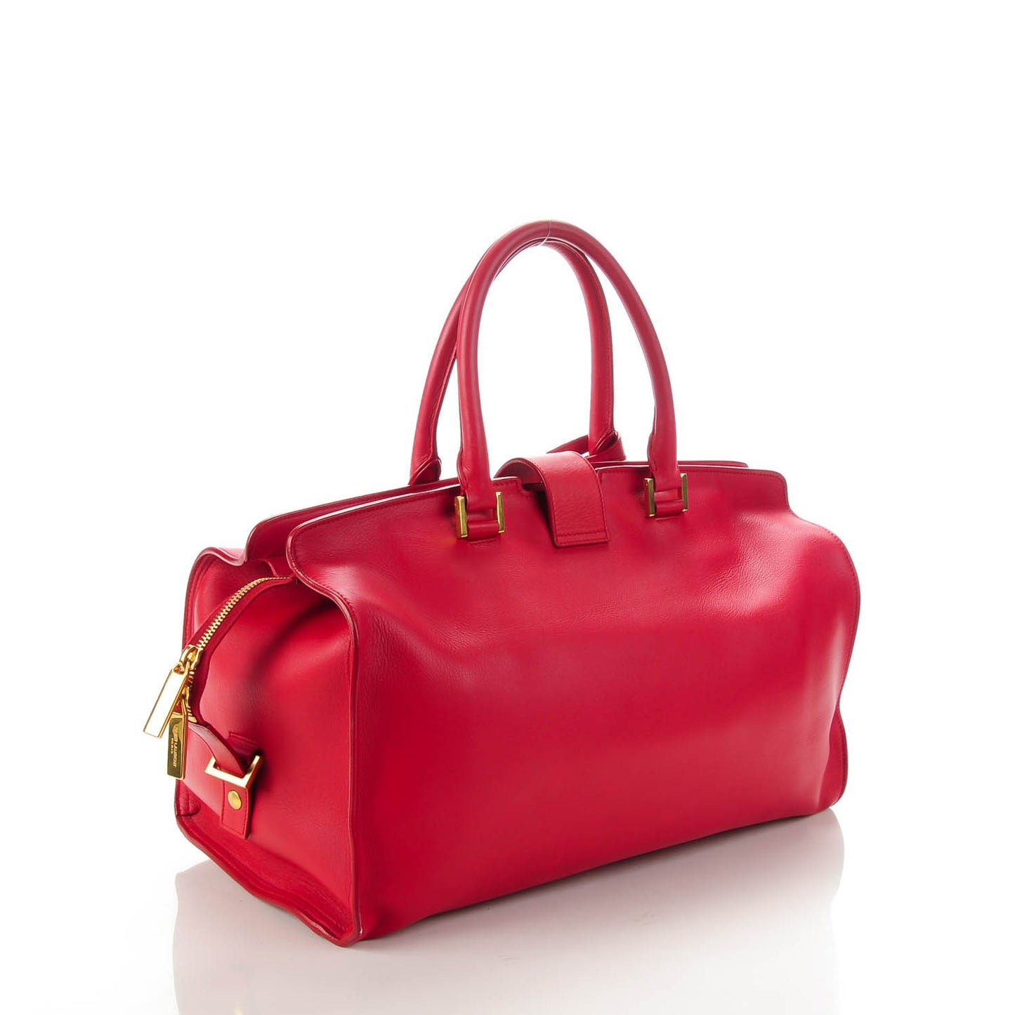 Calfskin Medium Classic Cabas Y Red