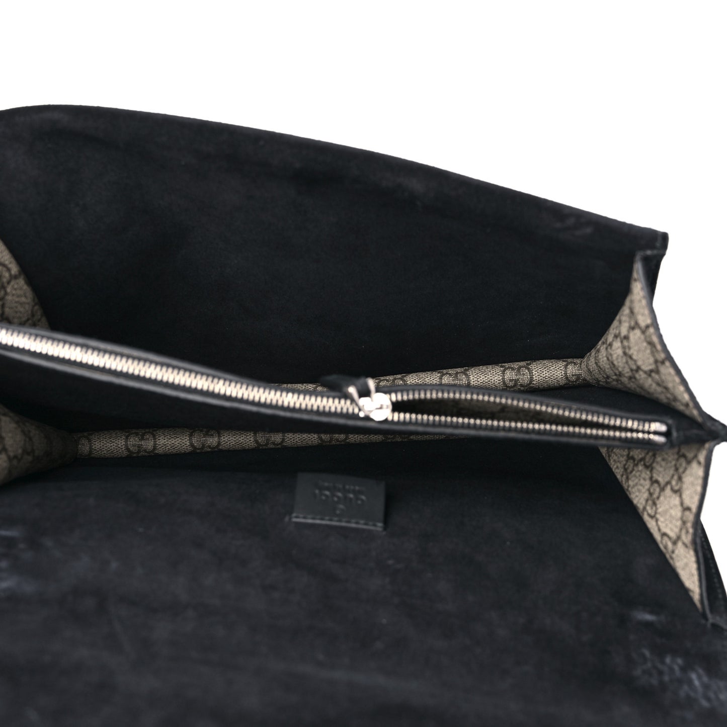 GG Supreme Monogram Crystal Medium Dionysus Shoulder Bag Black