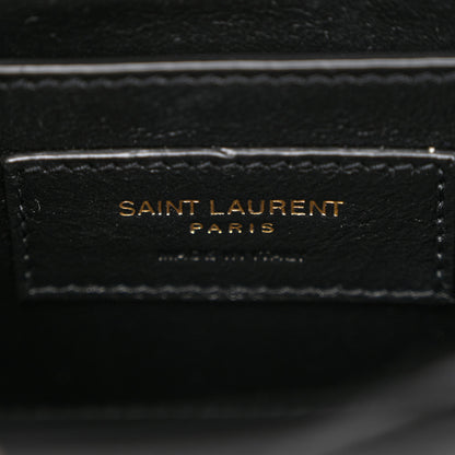 Saint Laurent Grain de Poudre Mini Classic Monogram Cassandra Top Handle Black 6 of 11