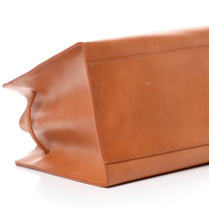 Mansur Gavriel Vegetable Tanned Calfskin Large Sun Bag Camello 6 of 9
