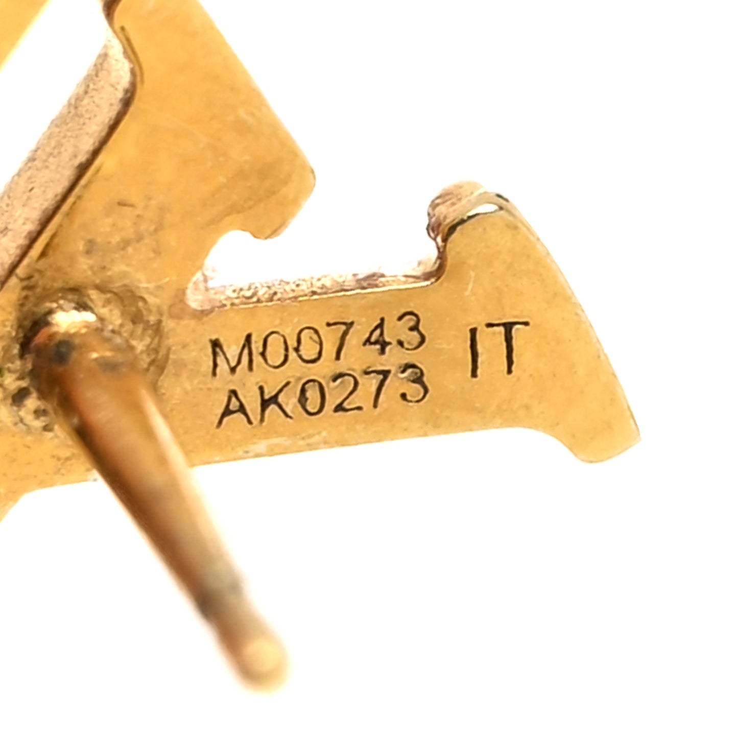 Metal LV Iconic Earrings Gold